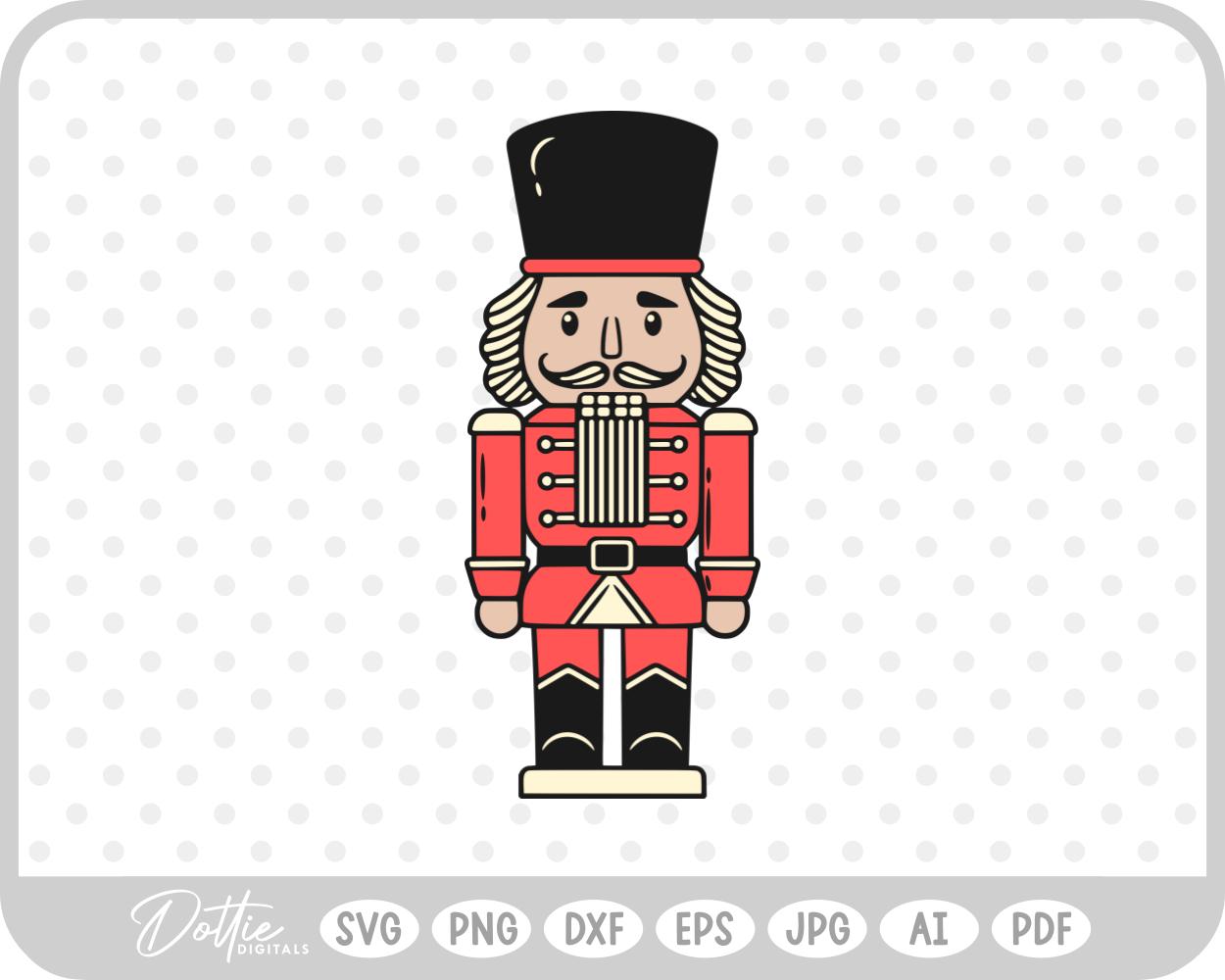 Nutcracker Christmas Festive Holiday SVG PNG DXF – Cricut Silhouette Cutting File