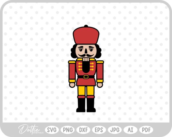 Nutcracker Christmas Festive Holiday Snowflake SVG PNG DXF – Cricut Silhouette Cutting File