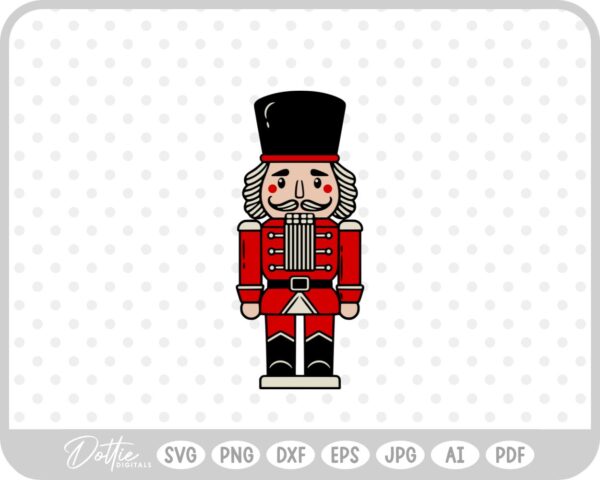 Nutcracker Christmas Festive Holiday SVG PNG DXF – Cricut Silhouette Cutting File