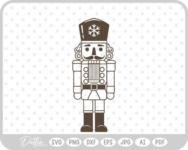 Nutcracker Christmas Festive Holiday Snowflake SVG PNG DXF – Cricut Silhouette Cutting File