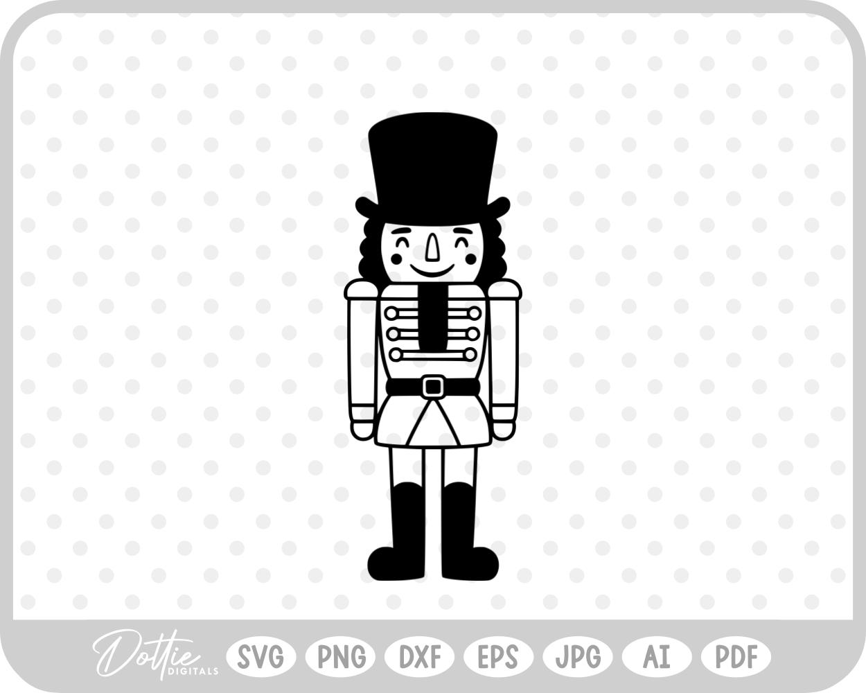 Nutcracker Christmas Festive Holiday SVG PNG DXF – Cricut Silhouette Cutting File