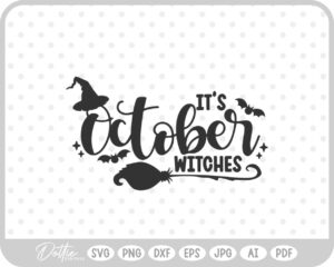 October Month SVG PNG DXF – Cricut Silhouette Cutting File