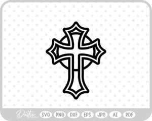 Holy Cross Religious Jesus  SVG PNG DXF – Cricut Silhouette Cutting File