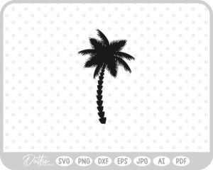 Palm Tree Tropical Plant Summer Vacay SVG PNG DXF – Cricut Silhouette Cutting File