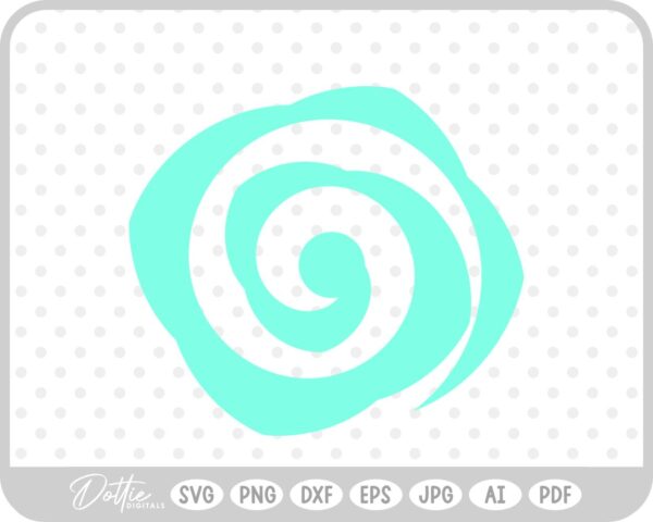 Rolled Paper Flower Template SVG PNG DXF – Cricut Silhouette Cutting File