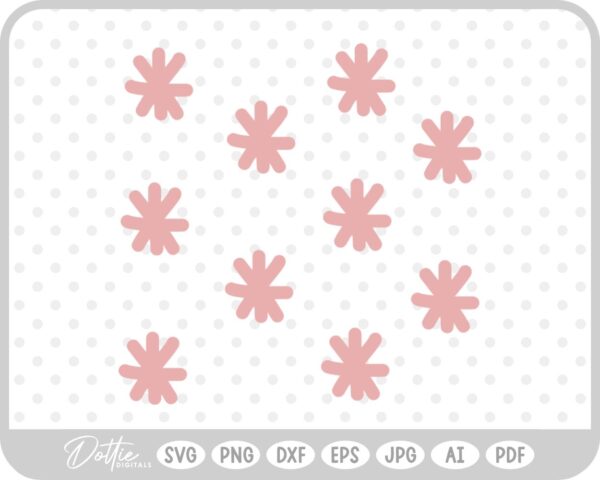 Star Doodles in Lines SVG PNG DXF – Cricut Silhouette Cutting File