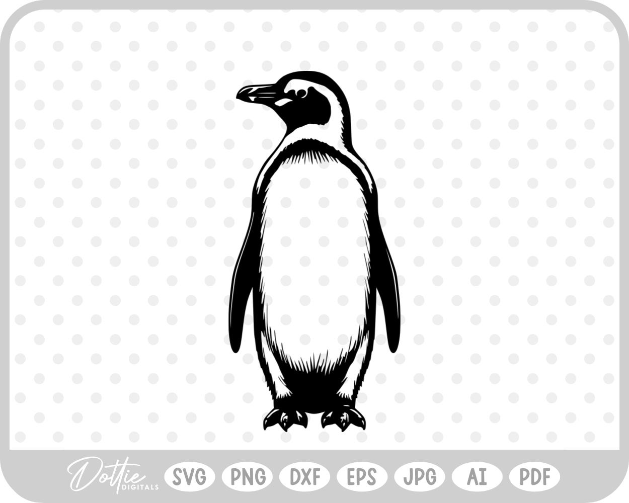 Penguin SVG PNG DXF – Cricut Silhouette Cutting File