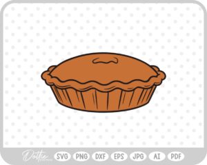 Pie Outline Icon Food Baking Cooking  SVG PNG DXF – Cricut Silhouette Cutting File