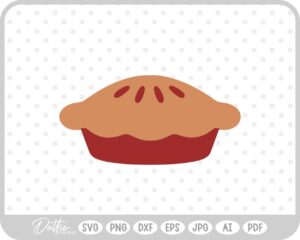 Pie Outline Icon Food Baking Cooking  SVG PNG DXF – Cricut Silhouette Cutting File