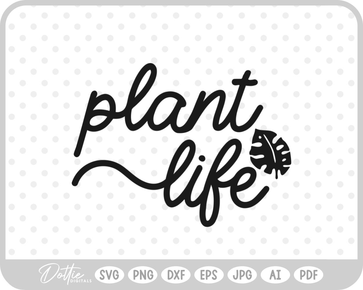 Plant Life Tropical Leaf SVG PNG DXF – Cricut Silhouette Cutting File
