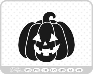 Halloween Pumpkin Jack O Lantern Face SVG PNG DXF – Cricut Silhouette Cutting File