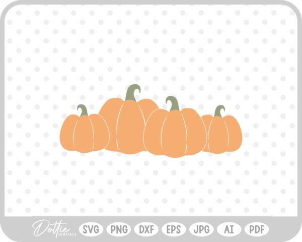 Pumpkin Halloween Autumn Fall Thanksgiving SVG PNG DXF – Cricut Silhouette Cutting File