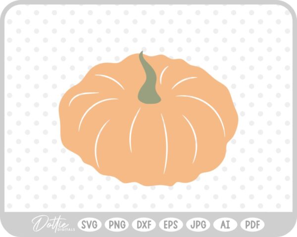 Pumpkin Halloween Autumn Fall Thanksgiving SVG PNG DXF – Cricut Silhouette Cutting File
