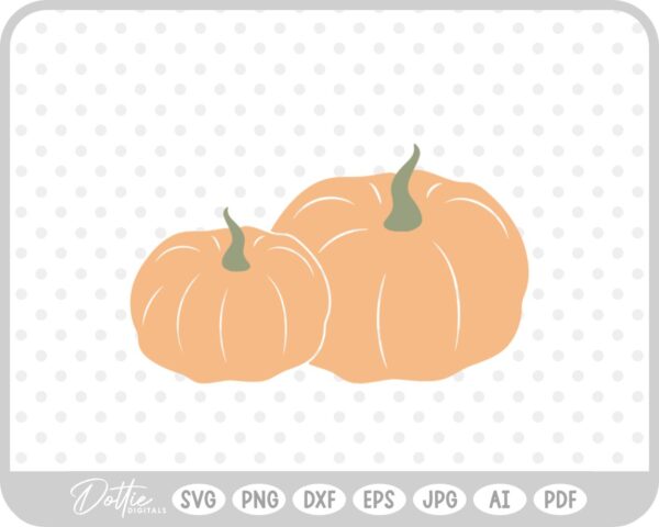 Pumpkin Halloween Autumn Fall Thanksgiving SVG PNG DXF – Cricut Silhouette Cutting File