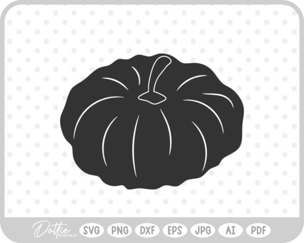 Pumpkin Halloween Autumn Fall Thanksgiving SVG PNG DXF – Cricut Silhouette Cutting File