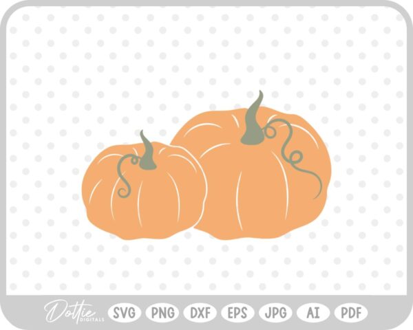 Pumpkin Halloween Autumn Fall Thanksgiving SVG PNG DXF – Cricut Silhouette Cutting File