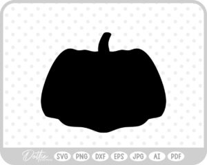 Pumpkin Halloween Autumn Fall Squash SVG PNG DXF – Cricut Silhouette Cutting File