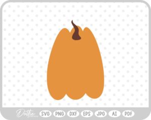 Pumpkin Halloween Autumn Fall Squash SVG PNG DXF – Cricut Silhouette Cutting File