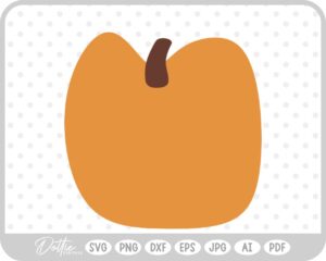 Pumpkin Halloween Autumn Fall Squash SVG PNG DXF – Cricut Silhouette Cutting File