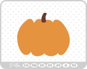 Pumpkin Halloween Autumn Fall Squash SVG PNG DXF – Cricut Silhouette Cutting File