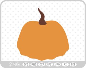 Pumpkin Halloween Autumn Fall Squash SVG PNG DXF – Cricut Silhouette Cutting File