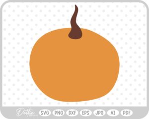 Pumpkin Halloween Autumn Fall Squash SVG PNG DXF – Cricut Silhouette Cutting File