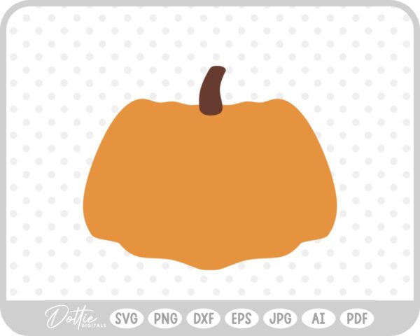Pumpkin Halloween Autumn Fall Squash SVG PNG DXF – Cricut Silhouette Cutting File