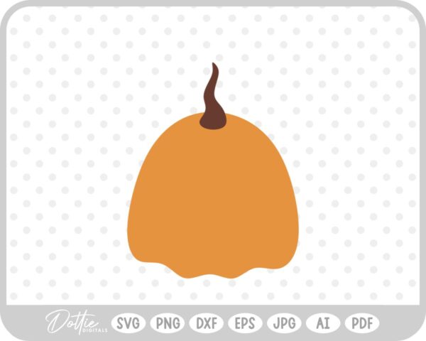 Pumpkin Halloween Autumn Fall Squash SVG PNG DXF – Cricut Silhouette Cutting File