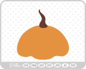 Pumpkin Halloween Autumn Fall Squash SVG PNG DXF – Cricut Silhouette Cutting File
