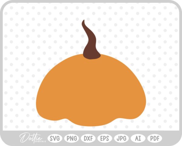 Pumpkin Halloween Autumn Fall Squash SVG PNG DXF – Cricut Silhouette Cutting File