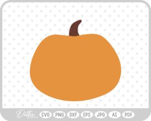 Pumpkin Halloween Autumn Fall Squash SVG PNG DXF – Cricut Silhouette Cutting File