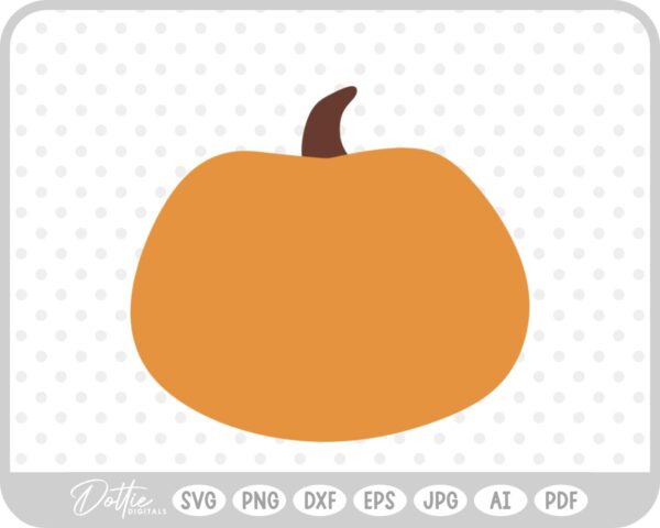 Pumpkin Halloween Autumn Fall Squash SVG PNG DXF – Cricut Silhouette Cutting File
