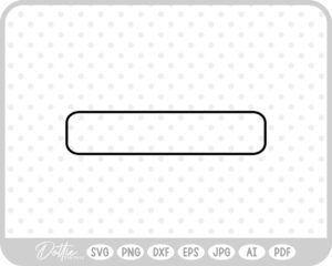 Curved Rectangle Shape Outline Box SVG PNG DXF – Cricut Silhouette Cutting File
