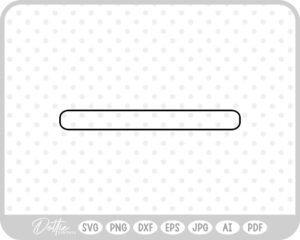 Curved Rectangle Shape Outline Box SVG PNG DXF – Cricut Silhouette Cutting File