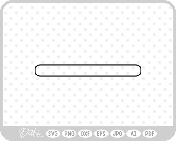 Curved Rectangle Shape Outline Box SVG PNG DXF – Cricut Silhouette Cutting File