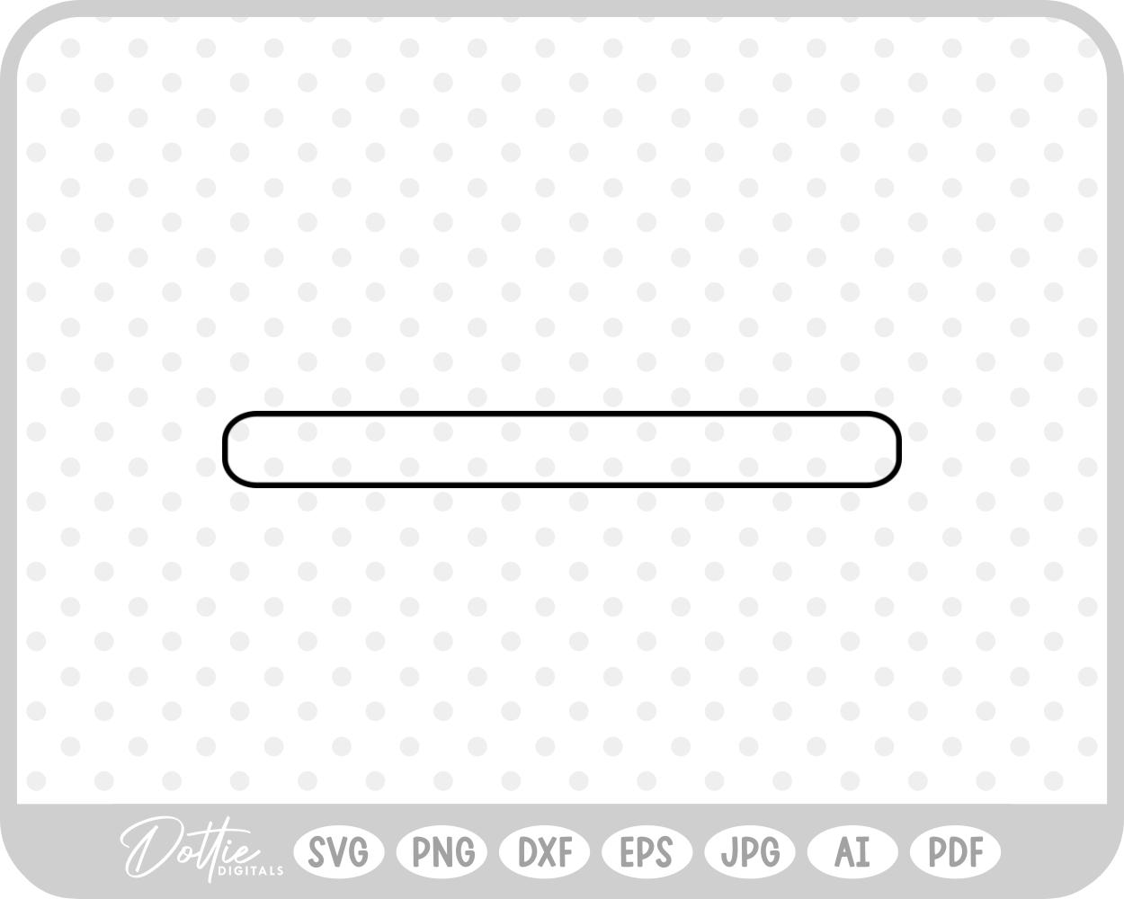 Curved Rectangle Shape Outline Box SVG PNG DXF – Cricut Silhouette Cutting File