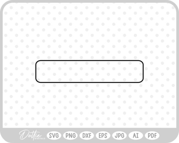 Curved Rectangle Shape Outline Box SVG PNG DXF – Cricut Silhouette Cutting File