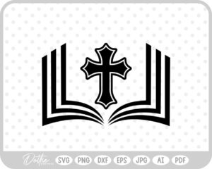 Holy Bible Book Religious Jesus  SVG PNG DXF – Cricut Silhouette Cutting File