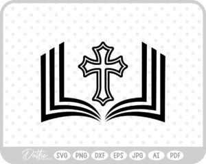 Holy Bible Book Religious Jesus  SVG PNG DXF – Cricut Silhouette Cutting File