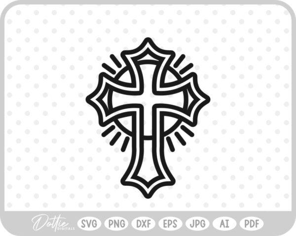 Cross Faith Christian Jesus Christ SVG PNG DXF – Cricut Silhouette Cutting File