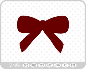 Ribbon Bow Hand Drawn Doodle SVG PNG DXF – Cricut Silhouette Cutting File