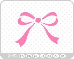 Ribbon Bow Hand Drawn Doodle SVG PNG DXF – Cricut Silhouette Cutting File