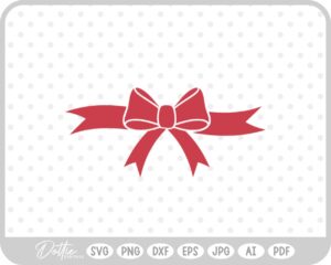 Bow Ribbon Shape Design SVG PNG DXF – Cricut Silhouette Cutting File