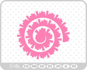 Rolled Flower SVG PNG DXF – Cricut Silhouette Cutting File