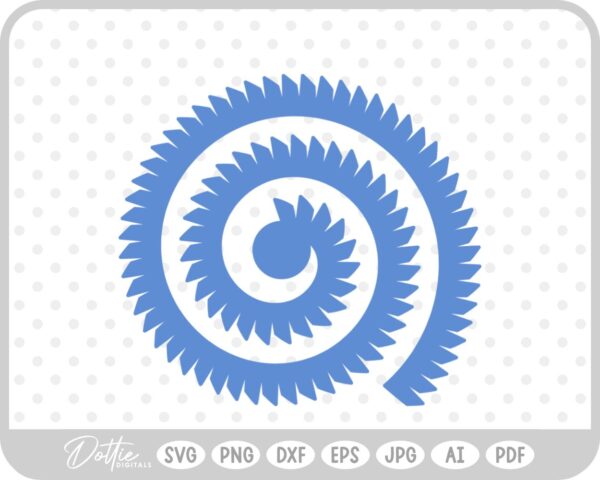 Rolled Paper Flower  SVG PNG DXF – Cricut Silhouette Cutting File