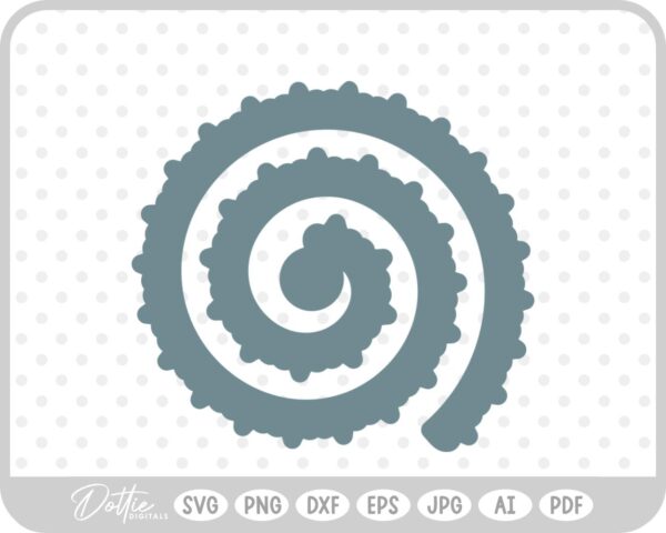 Rolled Paper Flower  SVG PNG DXF – Cricut Silhouette Cutting File
