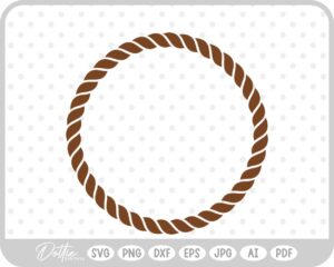 Rope Border SVG PNG DXF – Cricut Silhouette Cutting File