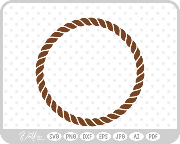 Rope Border SVG PNG DXF – Cricut Silhouette Cutting File
