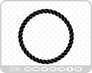 Rope Border SVG PNG DXF – Cricut Silhouette Cutting File