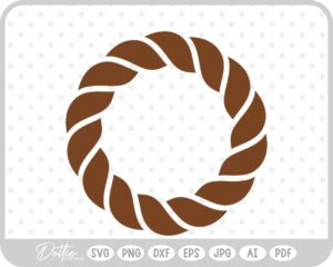 Rope Border SVG PNG DXF – Cricut Silhouette Cutting File